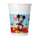 Mickey egér műanyag pohár 8 db-os 200 ml, Playful