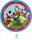 Mickey egér Rock the House papírtányér 8 db-os 23 cm FSC
