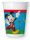 Mickey egér Rock the House műanyag pohár 8 db-os 200 ml