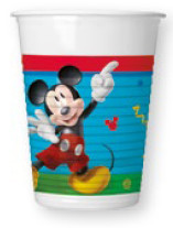 Mickey egér Rock the House műanyag pohár 8 db-os 200 ml