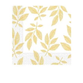 Levél Orange Leaves szalvéta 20 db-os 33x33 cm