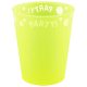 Yellow Fluorescent, Sárga micro prémium műanyag pohár 250 ml