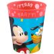 Mickey egér Rock the House micro prémium műanyag pohár 250 ml