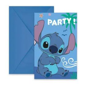   Lilo és Stitch, A csillagkutya Angel party meghívó 6 db-os FSC