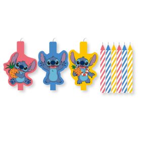   Lilo és Stitch, A csillagkutya Angel tortagyertya, gyertya szett 9 db-os
