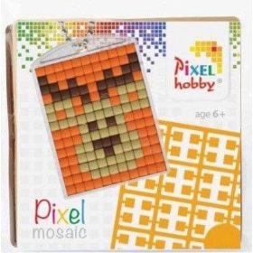   Pixel kulcstartókészítő szett 1 kulcstartó alaplappal, 3 színnel, szarvas