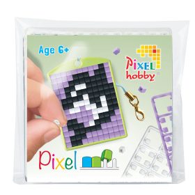   Pixel kulcstartókészítő szett 1 kulcstartó alaplappal, 3 színnel, orka