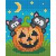 Pixel szett 1 normál alaplappal, színekkel, halloween (801404)