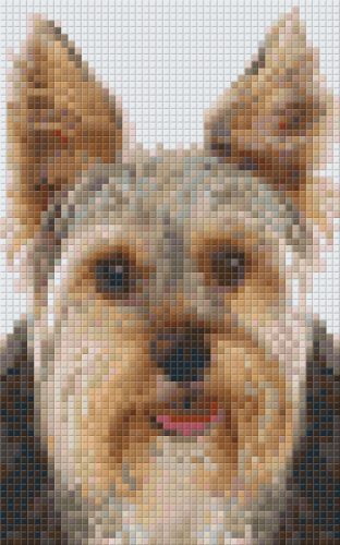 Pixel szett 2 normál alaplappal, színekkel, kutya (802094)