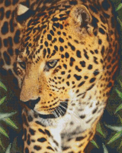 Pixel szett 16 normál alaplappal, színekkel, leopárd (816187)