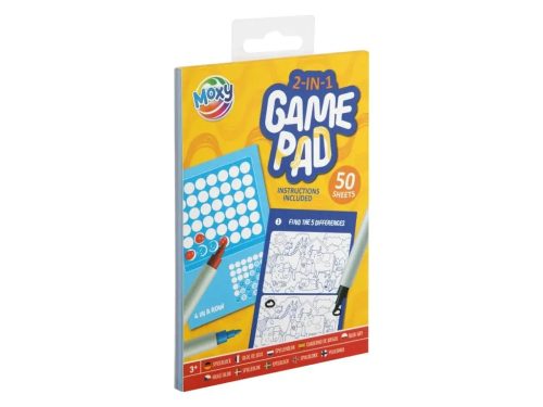 2az1-ben game pad, útijáték, A/6, 50 lap és 2 játék egy szettben, kétféle változat