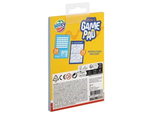 2az1-ben game pad, útijáték, A/6, 50 lap és 2 játék egy szettben, kétféle változat
