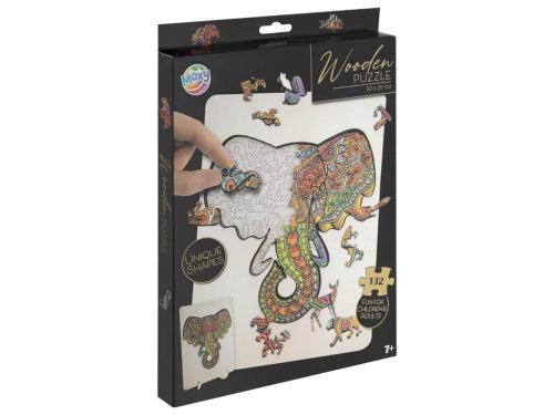 Fa állatos kirakó, puzzle, 130-140 db-os (30x22cm), 6 féle változat