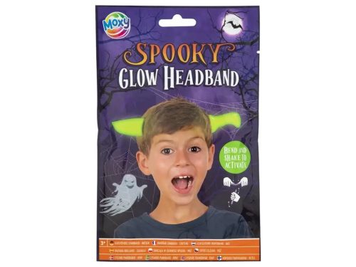 Halloween világító hajráf, kétféle (ördögszarv vagy kés)