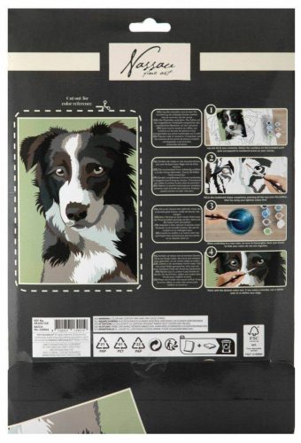 Festés számok szerint gyerekeknek, A/4, 4 féle változat (ló, kutya, tigris, flamingó)