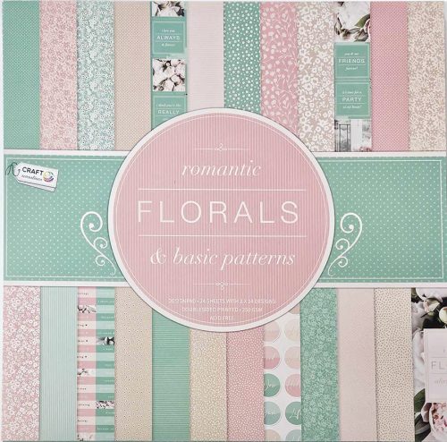 Mintás kartonok, dekor karton, 30,5x30,5cm, 240 g, 24 lap/cs, 6 féle változat