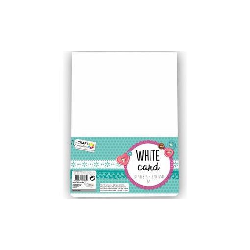 Fehér karton, névjegykarton, fotókarton, A/4, 220 g, 10 lap/cs