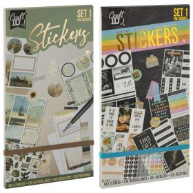   Matricás füzet scrapbookhoz, bullet journalhoz, 23x12cm, 20 lapos, kétféle változat (zöld és fekete)