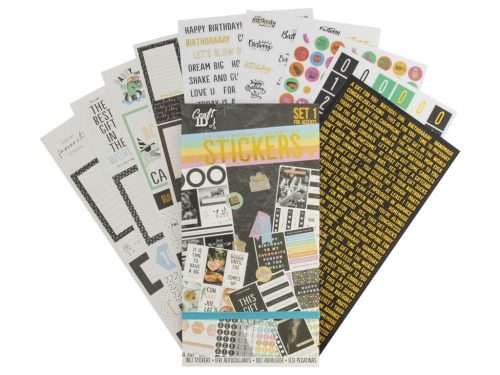 Matricás füzet scrapbookhoz, bullet journalhoz, 23x12cm, 20 lapos, kétféle változat (zöld és fekete)