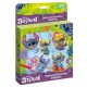 Stitch gyémántfestés szett 6 db formával, mágnesek és kulcstartó