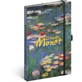   Realsystem Notique design keményfedeles notesz, napló 13x21cm, vonalas, Claude Monet