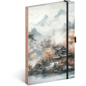   Realsystem Notique design keményfedeles notesz, napló 13x21cm, vonalas, Japan