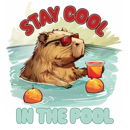 Falinaptár, lemeznaptár, 30x30 cm, 2026, Cheeky Capybaras