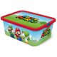 Super Mario Mushroom Kingdom műanyag tároló doboz 13 L