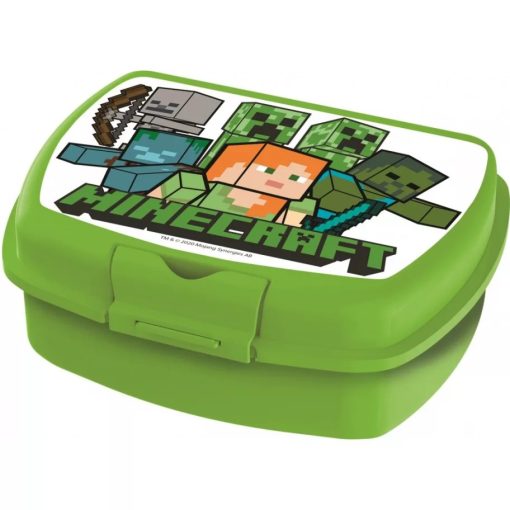 Minecraft uzsonnás doboz, nagy, zöld