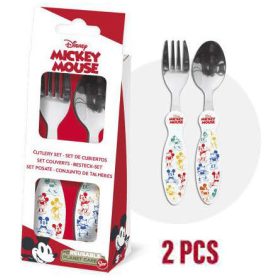   Mickey egér Fun-Tastic fém evőeszköz készlet - 2 darabos