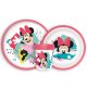 Minnie egér Being More csúszásmentes étkészlet, micro műanyag szett