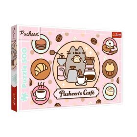   Pusheen cicás puzzle, 500 db-os, 48x34cm, Pusheen's Catfé