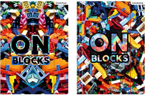 Blocks Lego mintás gumis mappa A/4