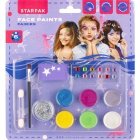   Arcfesték, tégelyes, 11 db-os (6 szín), Diamonds Fairy, Starpak