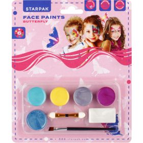Arcfesték, tégelyes, 8 db-os (6 szín), Starpak
