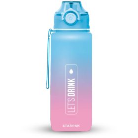 Let's drink kulacs, 400 ml, rózsaszín-kék, Starpak