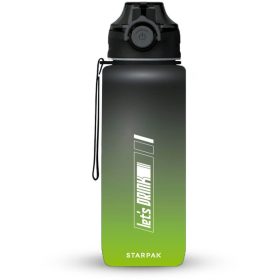 Let's drink kulacs, 400 ml, zöld-fekete, Starpak