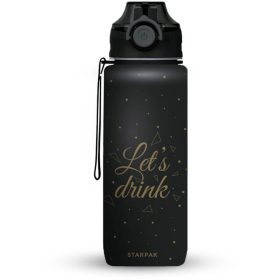 Let's drink kulacs, 400 ml, fekete, Starpak