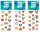 Matrica 66x180mm, emoji (541700)