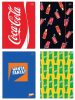 Coca-cola gumis mappa A/4, 4 féle minta