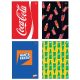 Coca-cola gumis mappa A/4, 4 féle minta