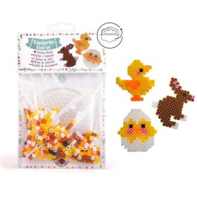   Húsvéti vasalható gyöngykészlet, 3 mintával (nyuszi, csibe tojásban, csibe)