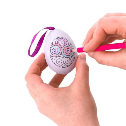 Húsvéti tojások, dekorálható, 6 db/szett