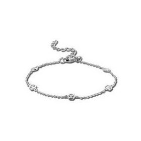 Victoria Ezüst színű köves karkötő