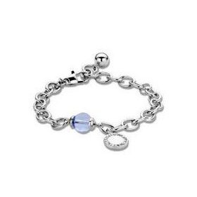 Victoria Ezüst színű kék köves karkötő