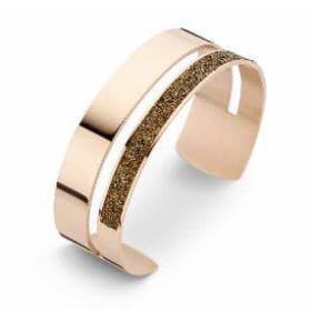 Victoria Rose gold színű fekete köves karkötő