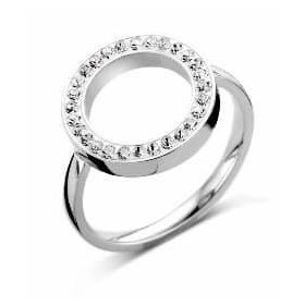 Victoria Ezüst színű fehér köves gyűrű