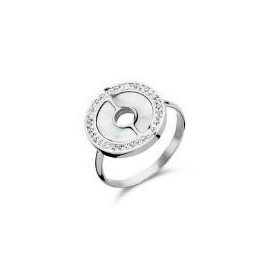 Victoria Ezüst színű mintás, köves gyűrű