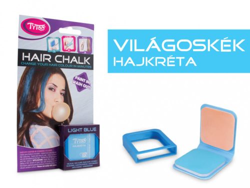 Hajkréta, szivárvány tincsek, 6g, világoskék