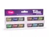 Csillámporkészlet, 12 db-os, 12x2,5 ml, top színek